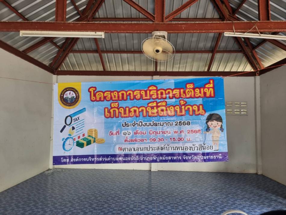 โครงการบริการเต็มที่เก็บภาษีถึงบ้าน ประจำปีงบประมาณ 2568 