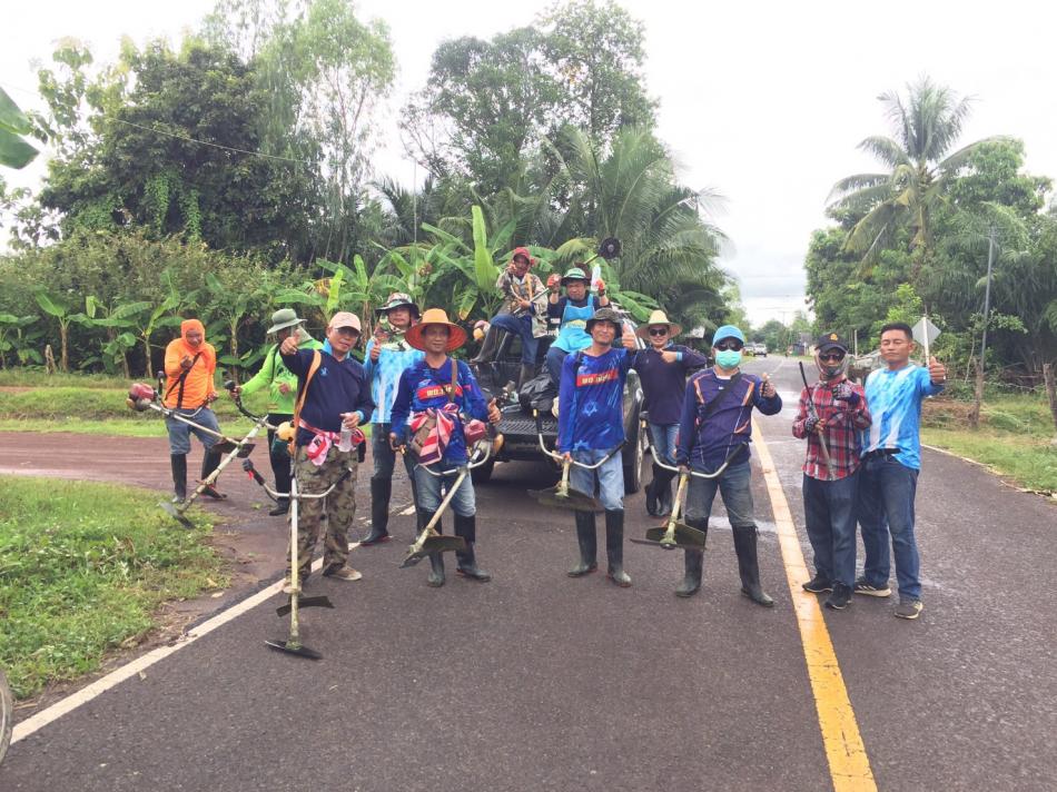 รักษาความสะอาดตามเส้นทางถนนสายหลักและสายรองในเขตพื้นที่ตำบลหนองบัวฮี